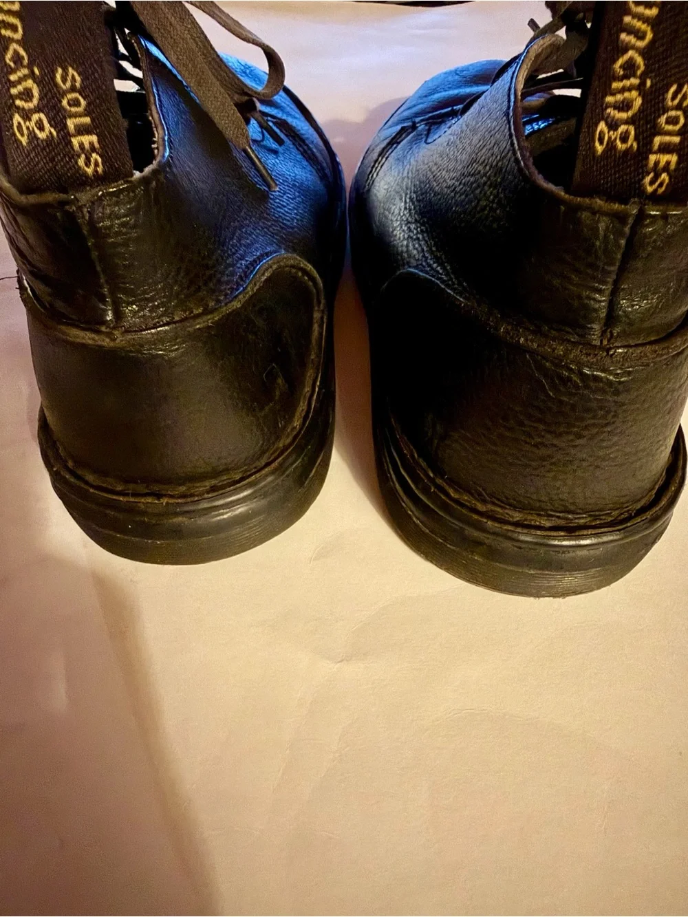 Dr.  Martens Men's Black Leather Lace-Up Chukka Boots, Size 9